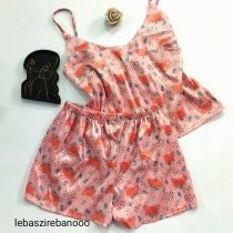 ست ساتن طرح روباه لباس زیر بانو