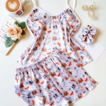 تاپ وشورتک ساتن تدی لباس زیربانو قم